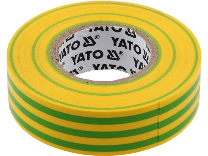 Isolasjonstape 013mm 19mmx20m gul/grønn YATO Yato