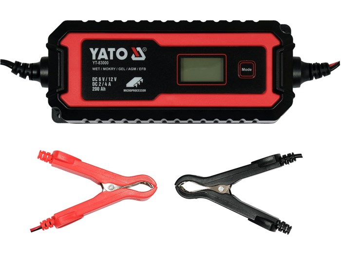 Batterilader elektronisk 6V/2A 12V/4A YATO Yato
