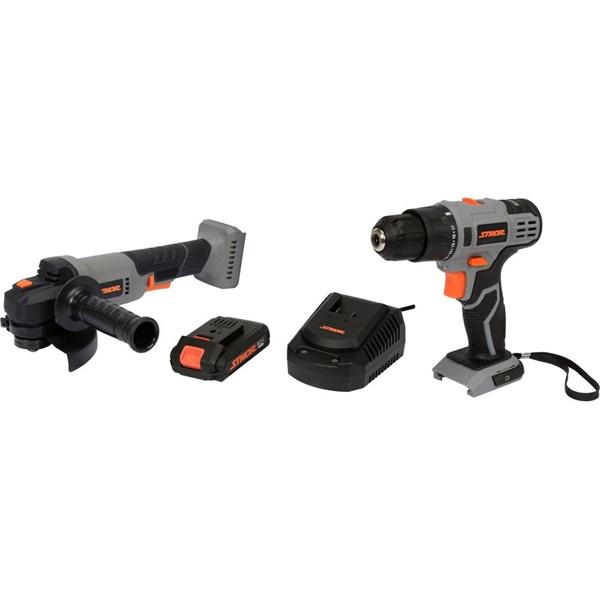 Verktøypakke 20 V vinkelsliper og drill/skrutrekker STHOR STHOR