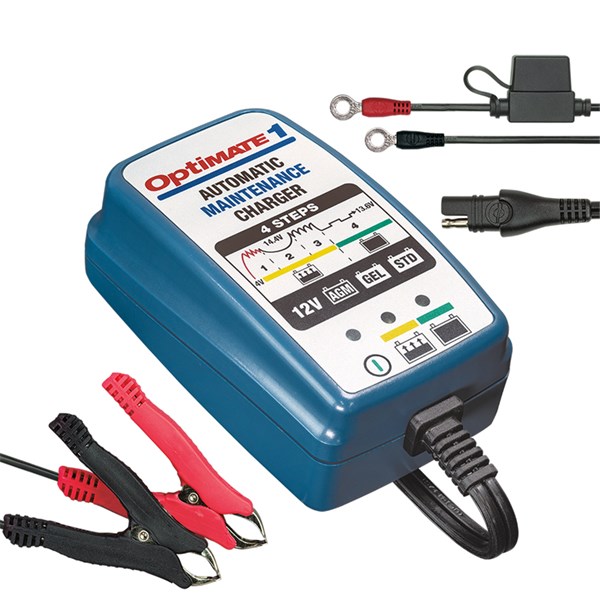 OptiMate 1 VoltMatic 6V/12V 0,6A Batterilader