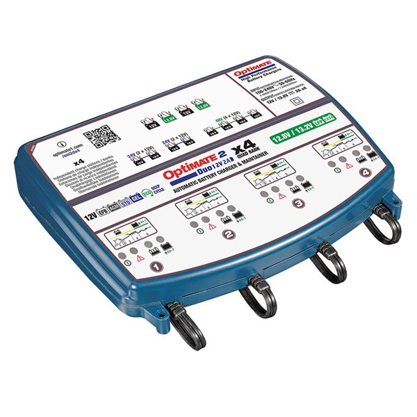 OptiMate 2 DUO x4 BANK 12V/12,8V 2A Batterilader