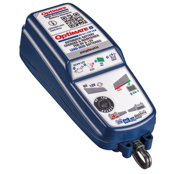 OptiMate 5 6V 4A / 12V 3A Batterilader