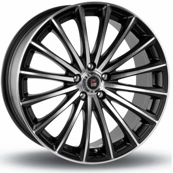 24H Du Mans GP1 Satin Black Machined Face 6.5x15 4/108 ET25 B65.1
