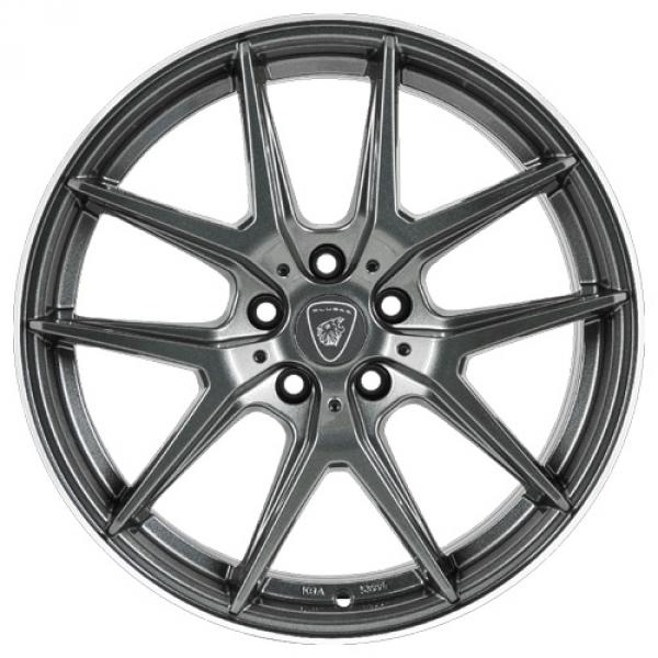 Aluett 86 Gun Metal Machined Face - 8/18 5/112 ET48 B70