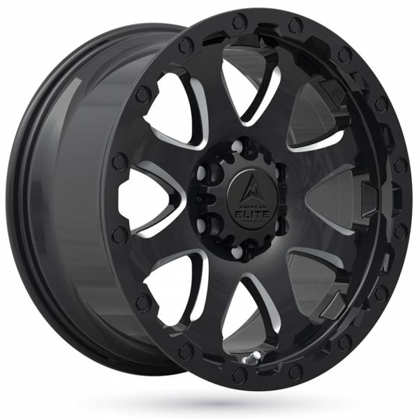 American elite Guardian Shiny Black Machined Face American Elite