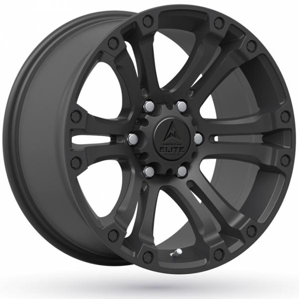 American Elite Hero Matt Black 9x17 5/127 ET-15 B71.5