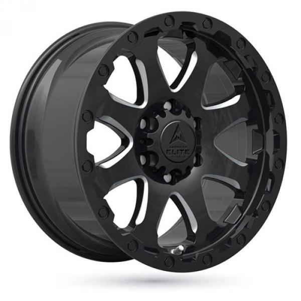 American Elite Wheels Guardian Shiny Black Machined Face  9x20 6/139,7 ET12 B110