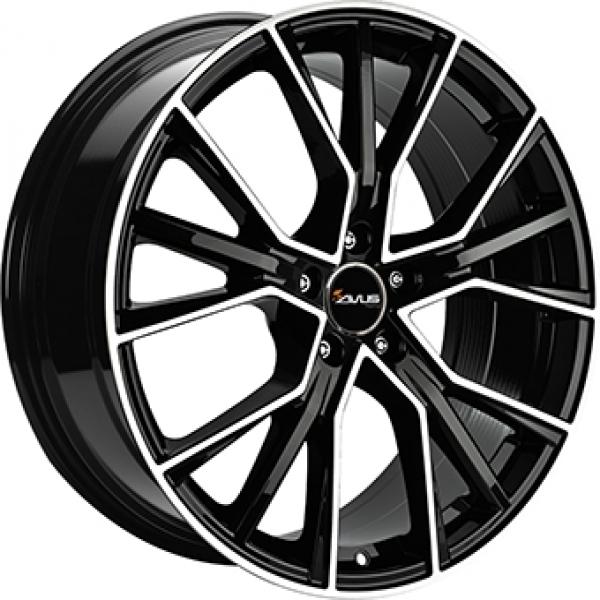 Avus AF18 Black Polished - 8/18 5/112 ET35 B66.6