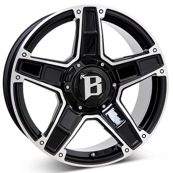 Ballistic Dakota Black Polished - 9/22 6/139.7 ET35 B67.1