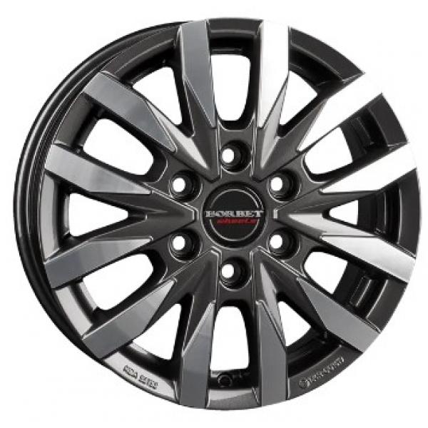 BORBET CW6 Anthracite Dark  Polished - 6.5/16 6/130 ET62 B84.1