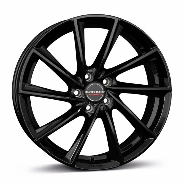 BORBET VTX Black Glossy - 9.5/19 5/112 ET40 B66.6