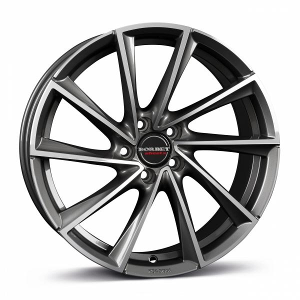 BORBET VTX Graphite Polished - 8/18 5/112 ET48 B66.6