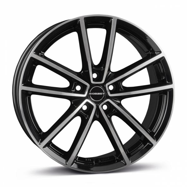 BORBET W Black Polished Glossy - 8/20 5/108 ET45 B72.6