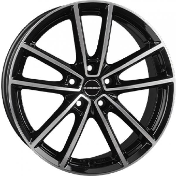 BORBET W Gloss Black  Polished - 8/18 5/112 ET44 B66.5
