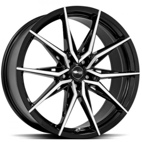 Brock B42 Black Full Polish - 8.5/20 5/108 ET45 B63.4