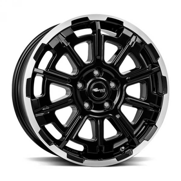 BROCK B45 Black Full Polish - 7/17 6/130 ET60 B84.1