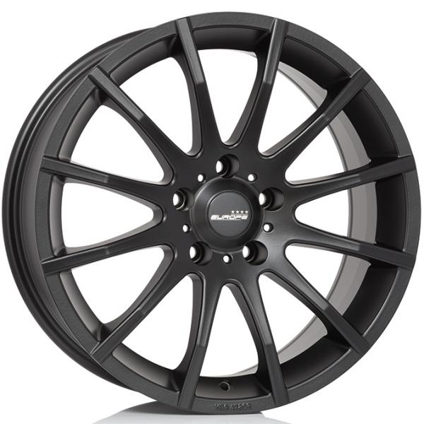 Europe Rom Black Matt - 7/16 5/114 ET50 B70.4