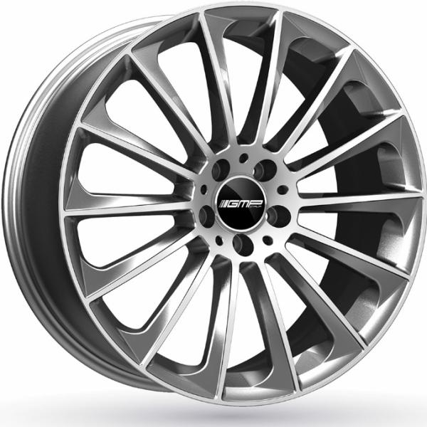 GMP STELLAR GUN METAL MACHINED FACE - 8/18 5/112 ET38 B66