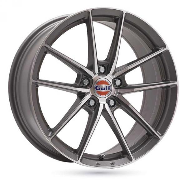 Gulf GT-3 Satin Gun Metal Machined Face 9,5x19 5/112 ET40 B66