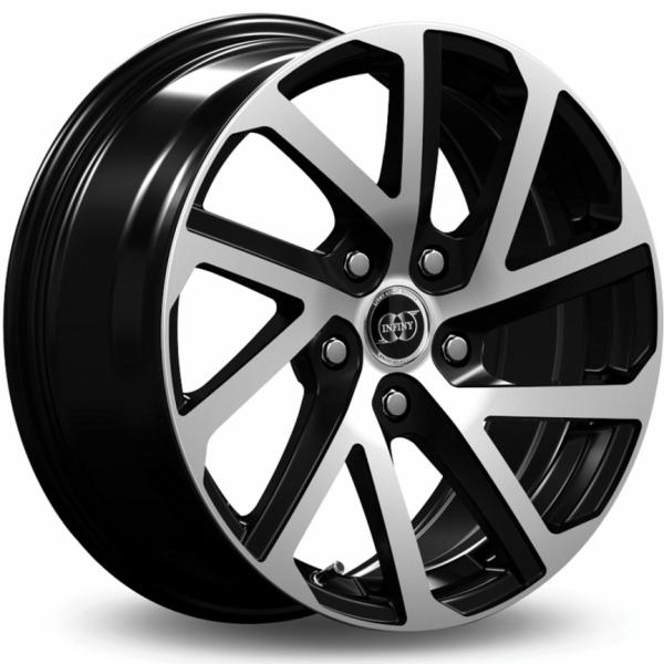 INFINY Cobalt Bright Black Machined Face 7x16 5/112 ET30 B73.1