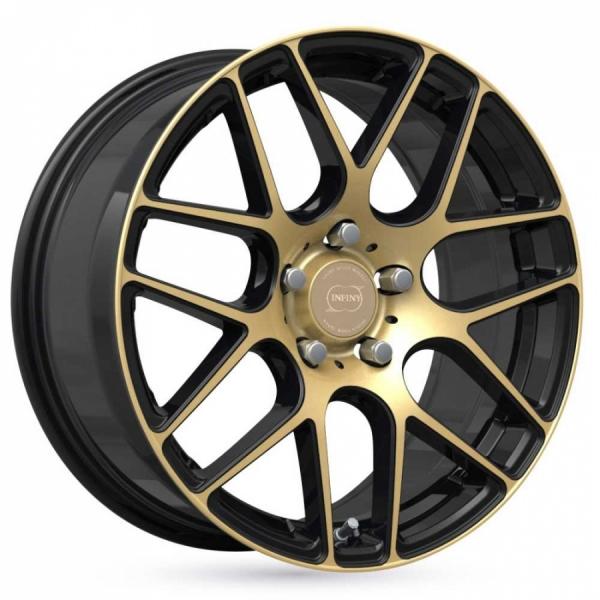 INFINY Trekk Black Machined Face Bronze 9.5x19 5/112 ET45 B66.6