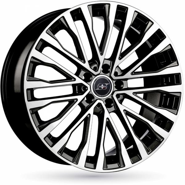 INFINY individual Kamenz Shiny Black Machined Face - 8.5/19 5/112 ET45 B66.5