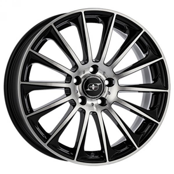 Infiny Individual Stuttgart Shiny Black Machined Face  7,5x17 5/112 ET35 B66