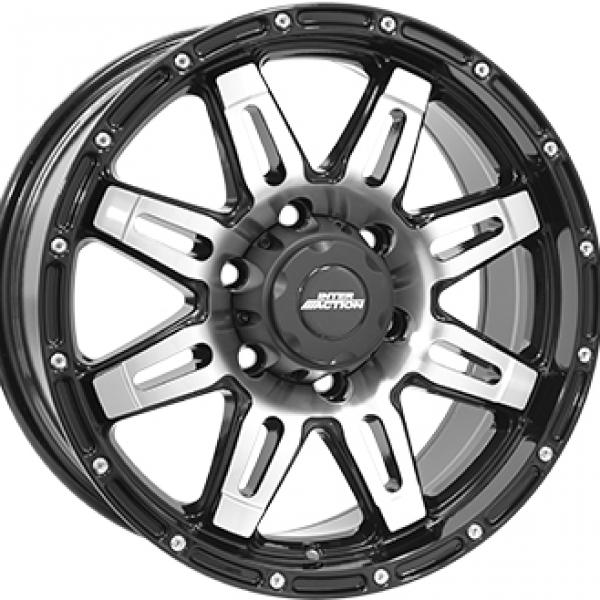 Inter Action Grabber Black Polished - 8/17 6/139 ET25 B110.1