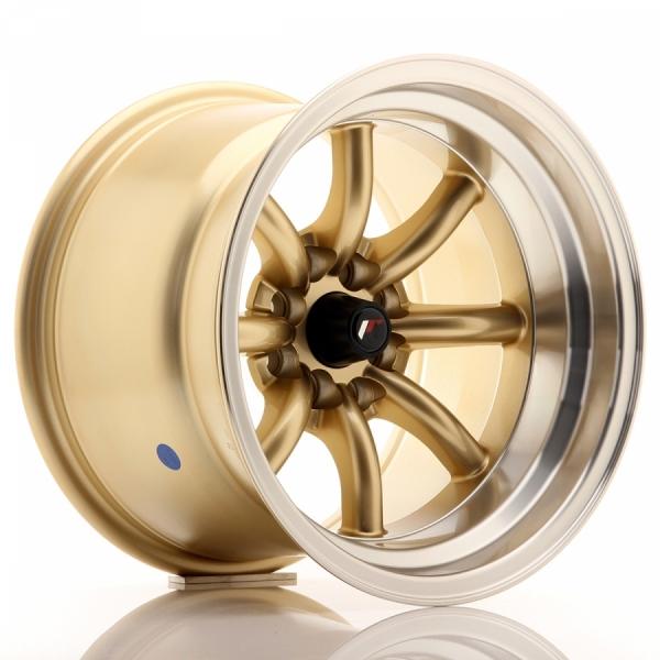 Japan Racing JR19 Gold Machined LIP - 7/14 4/100 B73.1