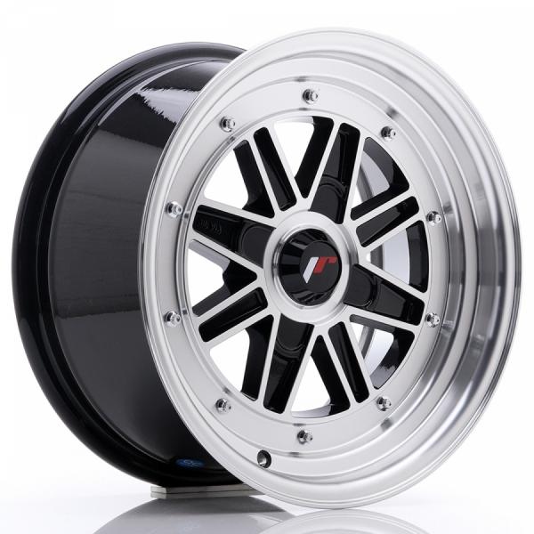 Japan Racing JR31 Gloss Black Machined Face - 7.5/15 4/100 ET20 B73.1