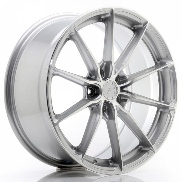 Japan Racing JR37 Silver Machined Face - 10/20 5/112 ET35 B66