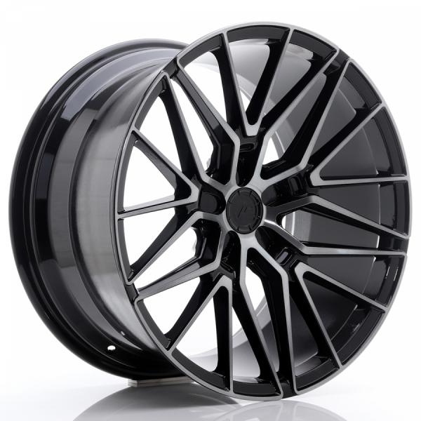 Japan Racing JR38 Black Machined Face BRUSHED - 8.5/19 5/120 ET35 B72.6