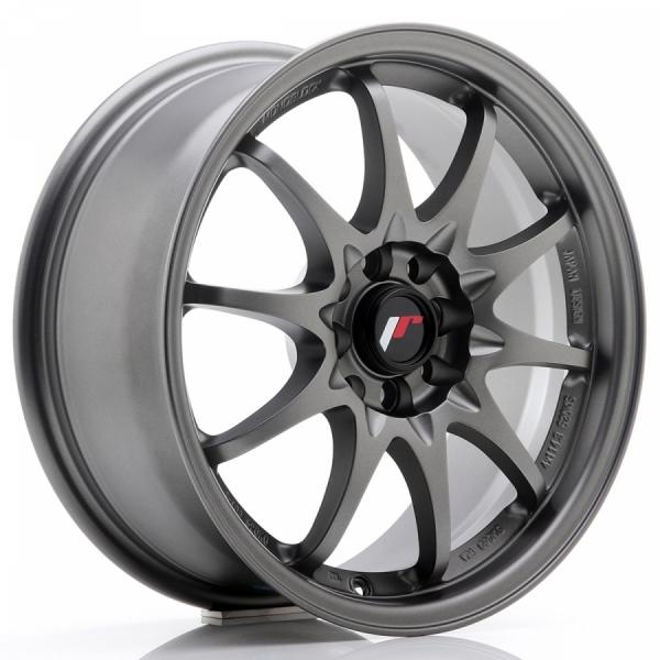 Japan Racing JR5 Gun Metal Machined LIP - 7/16 4/100 ET30 B73.1