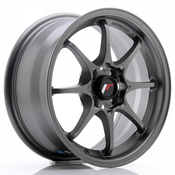 Japan Racing JR5 Matt Gun Metal - 7.5/17 5/100 ET35 B73.1
