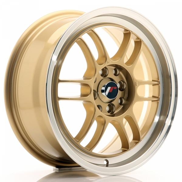 Japan Racing JR7 Gold Machined LIP 7x15 4/100 ET38 B73.1