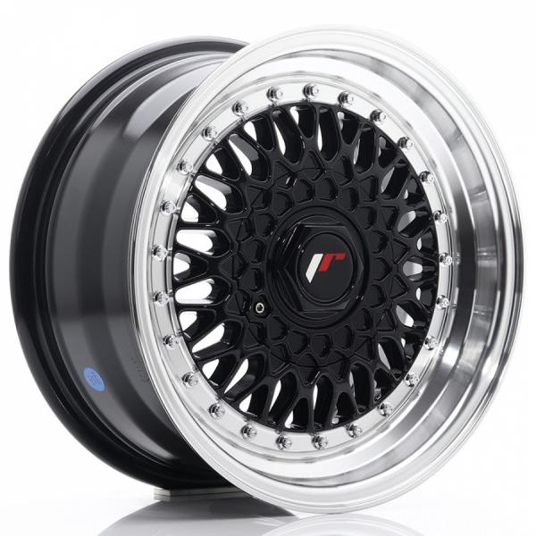 Japan Racing JR9 Gloss Black Machined Lip 8x16 4/100/108 ET25 B74