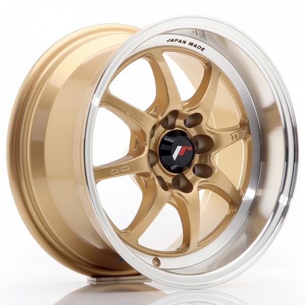 Japan Racing TF2 Gold Machined LIP - 7.5/15 4/100 ET10 B73.1