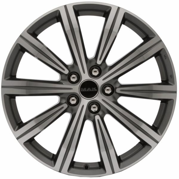 MAK Birmingham Anthracite Polished - 8.5/20 5/120 ET43 B72.6