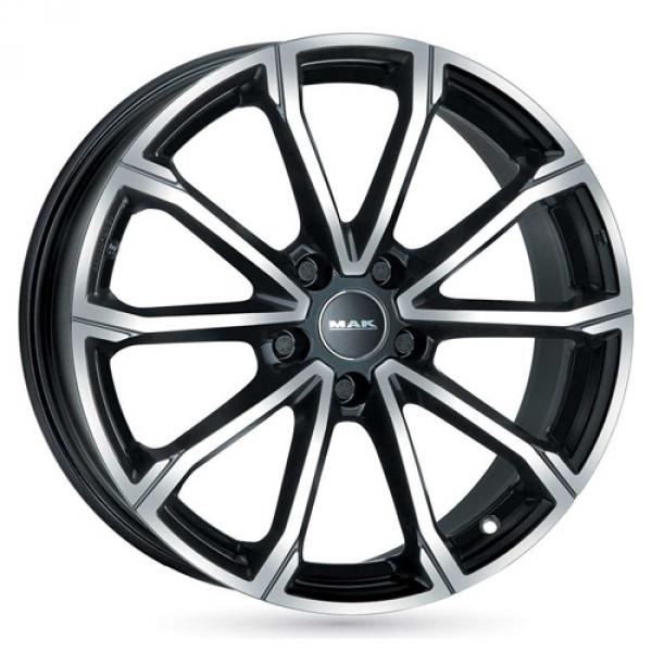 MAK Davinci Black Machined Face - 8/19 5/112 ET30 B76