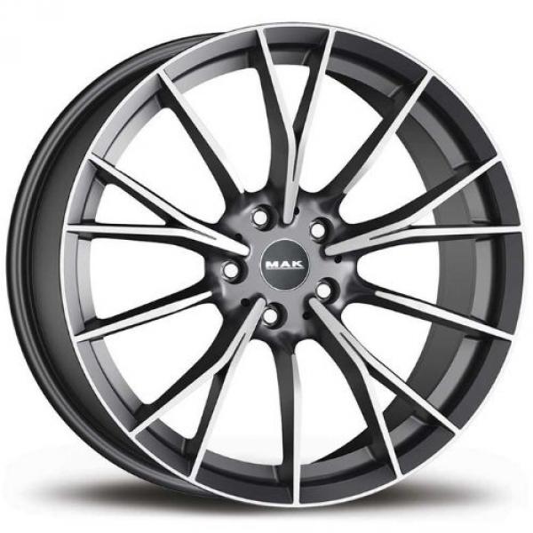 MAK Fabrikt Gunmetal Machined Face 8x20 5/112 ET55 B66.6