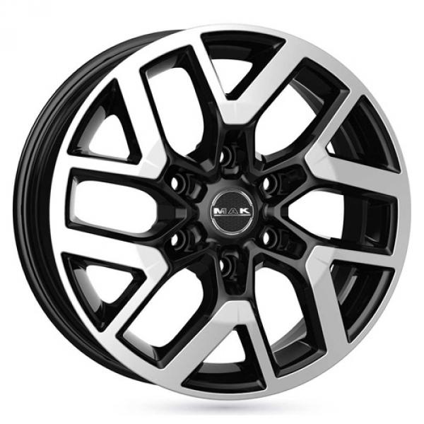 MAK Gravel Black Machined Face - 8/18 6/139,7 ET30 B100
