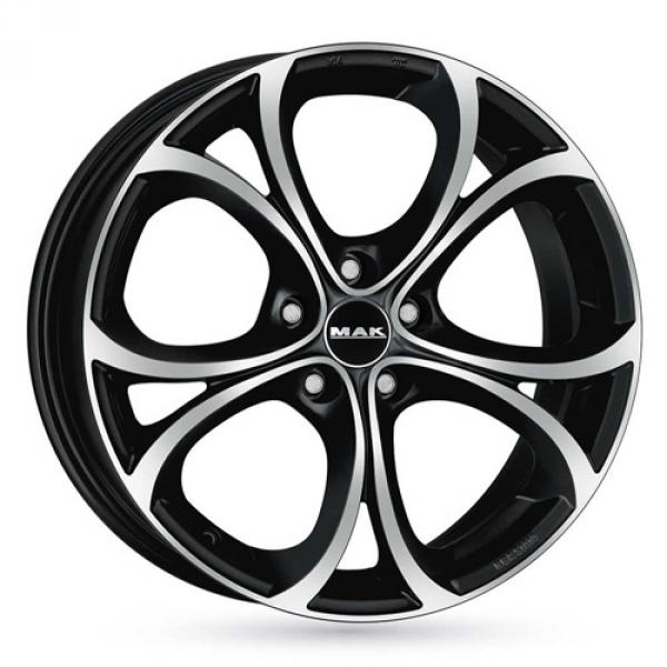 MAK Lario Black Machined Face - 8/18 5/110 ET34 B65