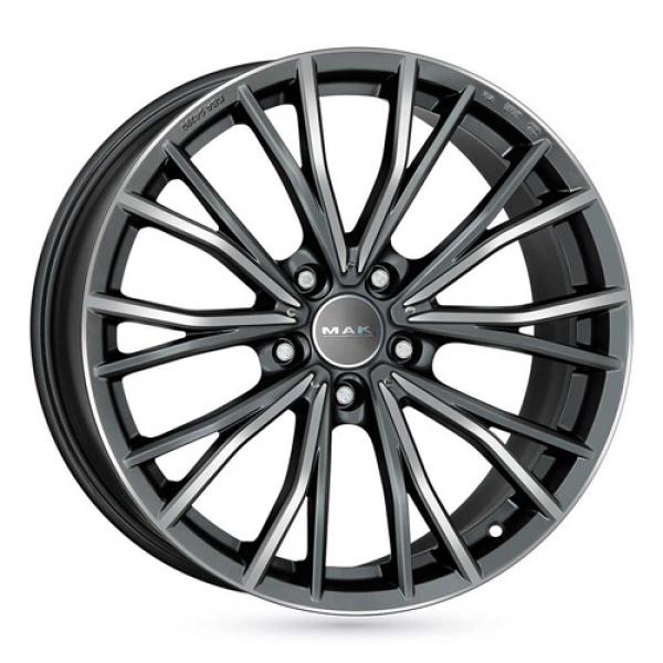 MAK Mark-D Gun Metal Machined Face - 9/20 5/120 ET35 B72
