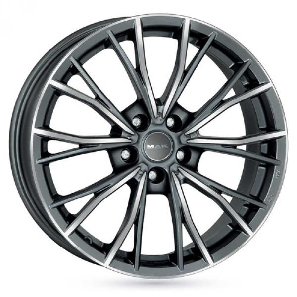 MAK Mark Gun Metal Machined Face - 8/20 5/120 ET30 B72
