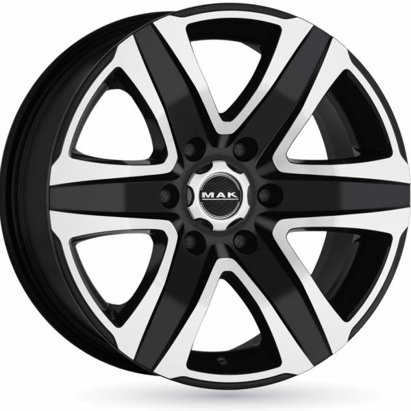 MAK Stone6 T Black Polished - 8.5/20 6/130 ET60 B84.1