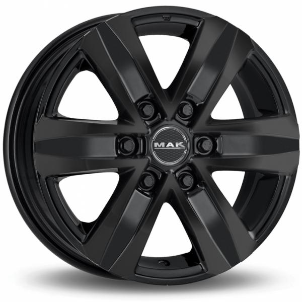 MAK Stone6 T Gloss Black - 7.5/17 6/114.3 ET30 B66.1