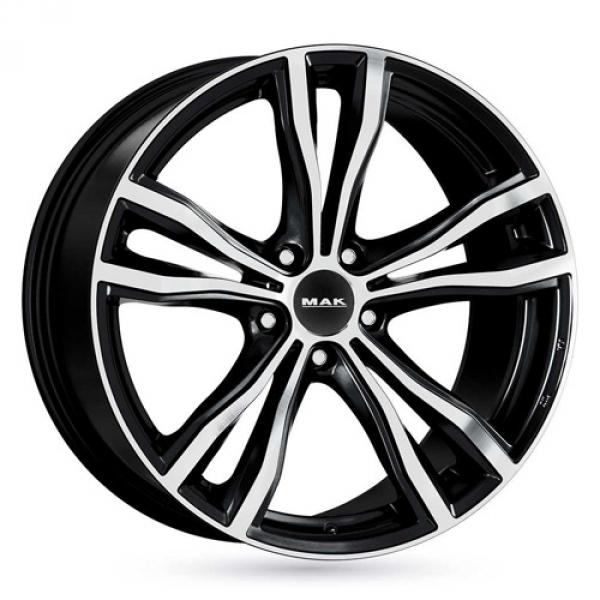 MAK X-Mode Black Machined Face - 10/21 5/112 ET50 B66