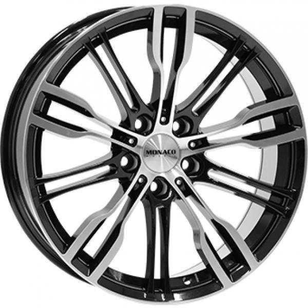 Monaco GP8 Gloss Black  Polished 8x19 5/120 ET20 B72.6