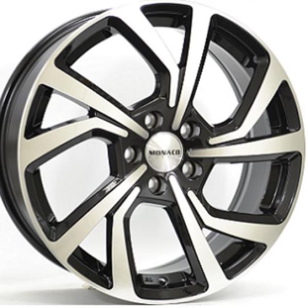 Monaco Pace Gloss Black Polished - 7.5/18 5/108 ET45 B63.4