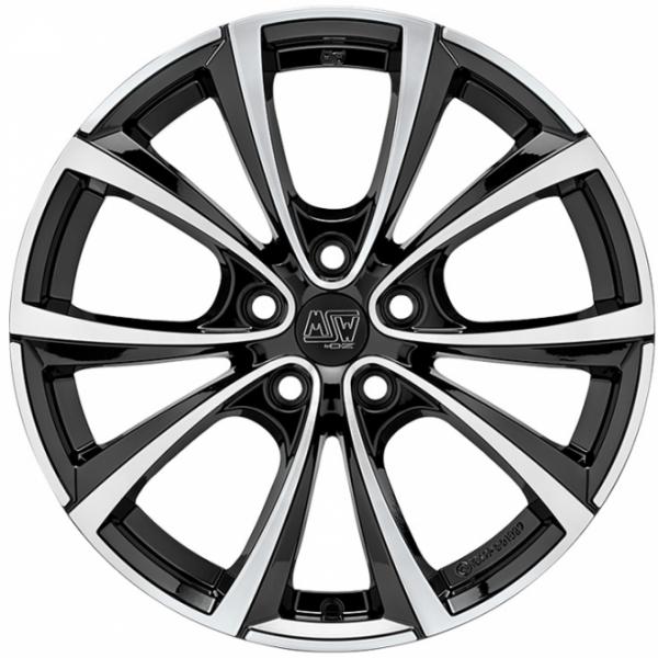 MSW 27T Gloss Black Polished 8.5x18 5/114.3 ET40 B64.1